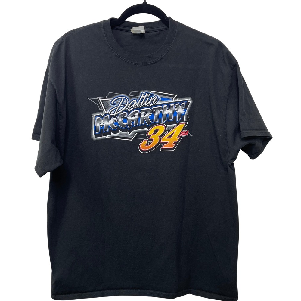 Dallin McCarthy 34 Racing Graphic T-Shirt Men XL Black T Motorsport Merch Local